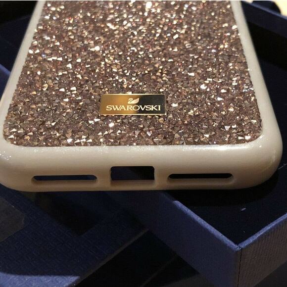 Swarovski GLAM ROCK SMARTPHONE IPHONE XS MAX Case In Rose Gold - Picture 8 of 10